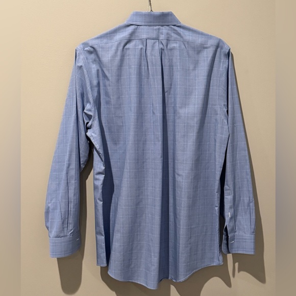 Brooks Brothers Regent Standard Fit Blue w/ White Pattern Dress Shirt - Picture 3 of 5